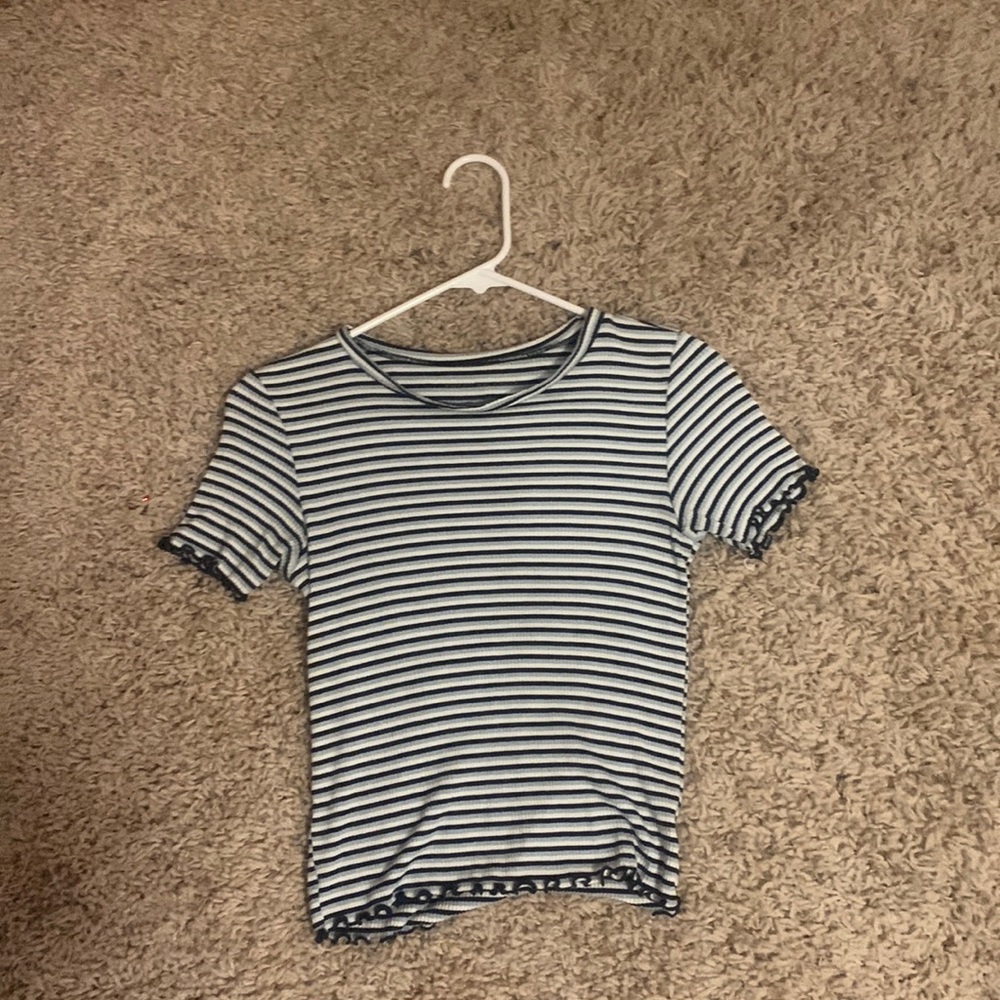 american eagle blue stripper shirt